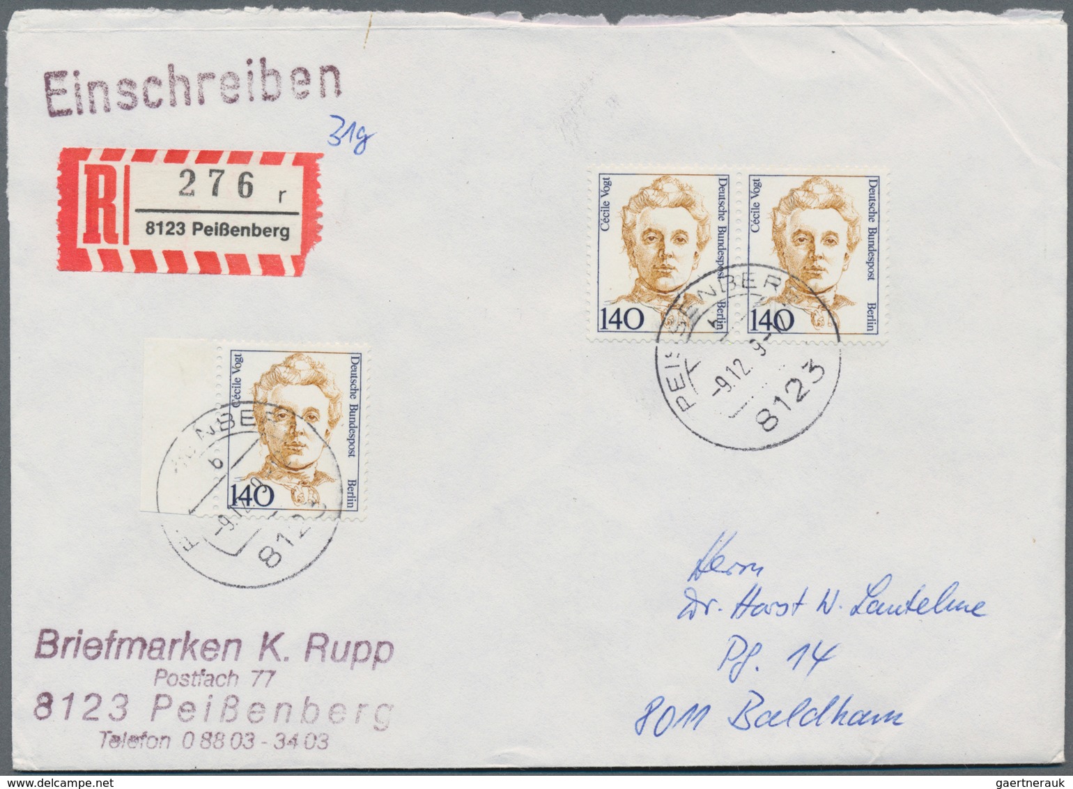 Berlin: 1982/1991, Vielseitiger Bestand Von Ca. 600 Briefen Aus Firmen-Korrespondenz Mit Zahlreichen - Briefe U. Dokumente