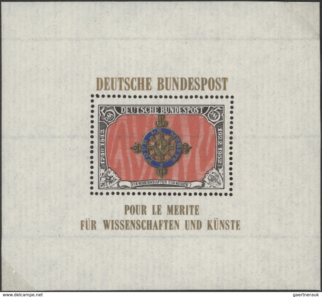Bundesrepublik - Besonderheiten: 1969, 5 DM "Pour Le Merite" Ein Lot Von Insges. 29 Essays, Dabei Ko - Otros & Sin Clasificación