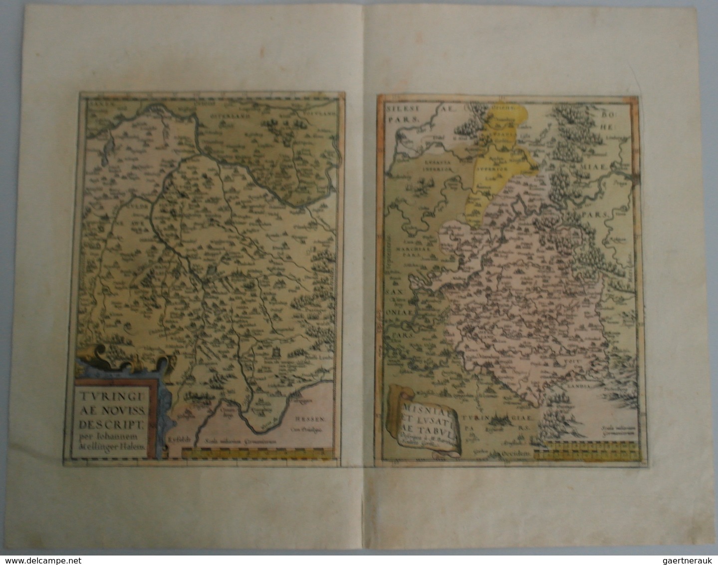 Landkarten und Stiche: 1580/1820 (ca). Bestand von über 130 alten Landkarten, meist colorierte Stich