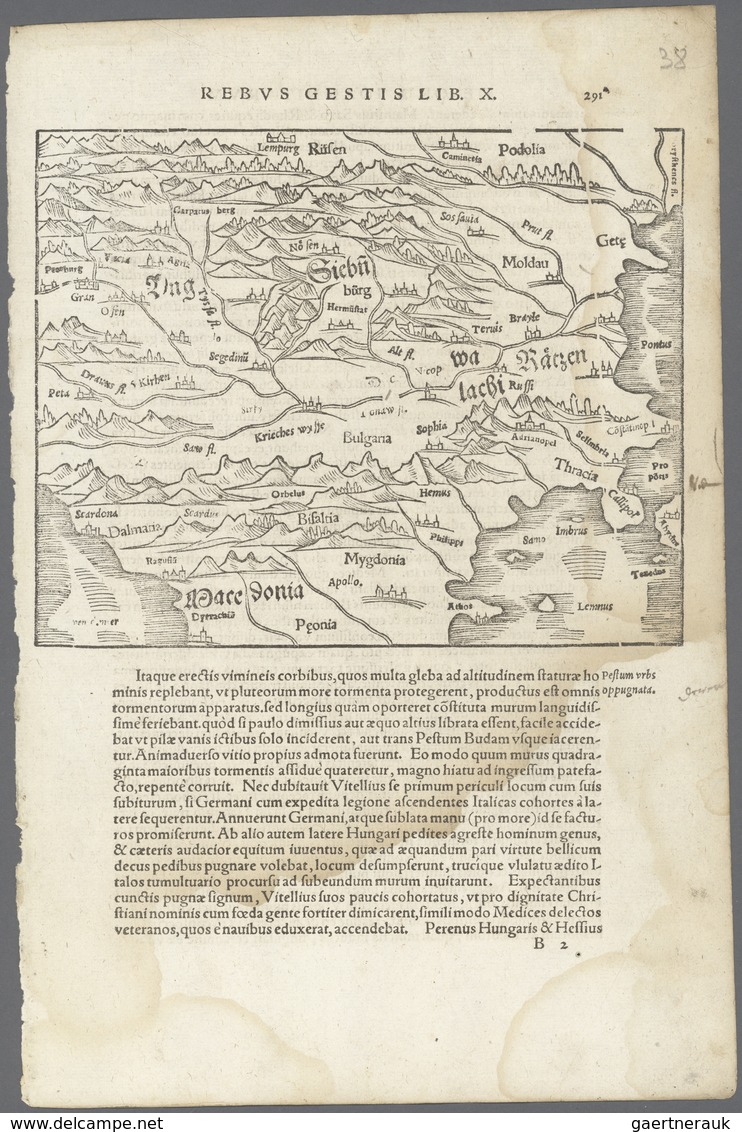 Landkarten und Stiche: 1580/1820 (ca). Bestand von über 130 alten Landkarten, meist colorierte Stich