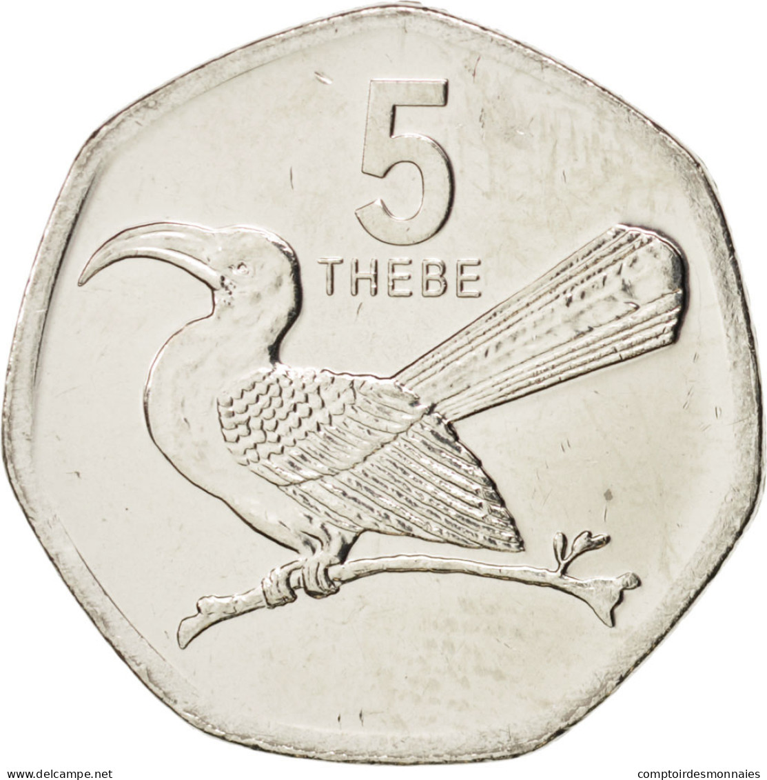 Monnaie, Botswana, 5 Thebe, 2013, SPL, Nickel Plated Steel - Botswana