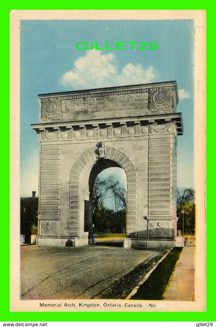 KINGSTON, ONTARIO - MEMORIAL ARCH - PECO - WRITTEN - - Kingston