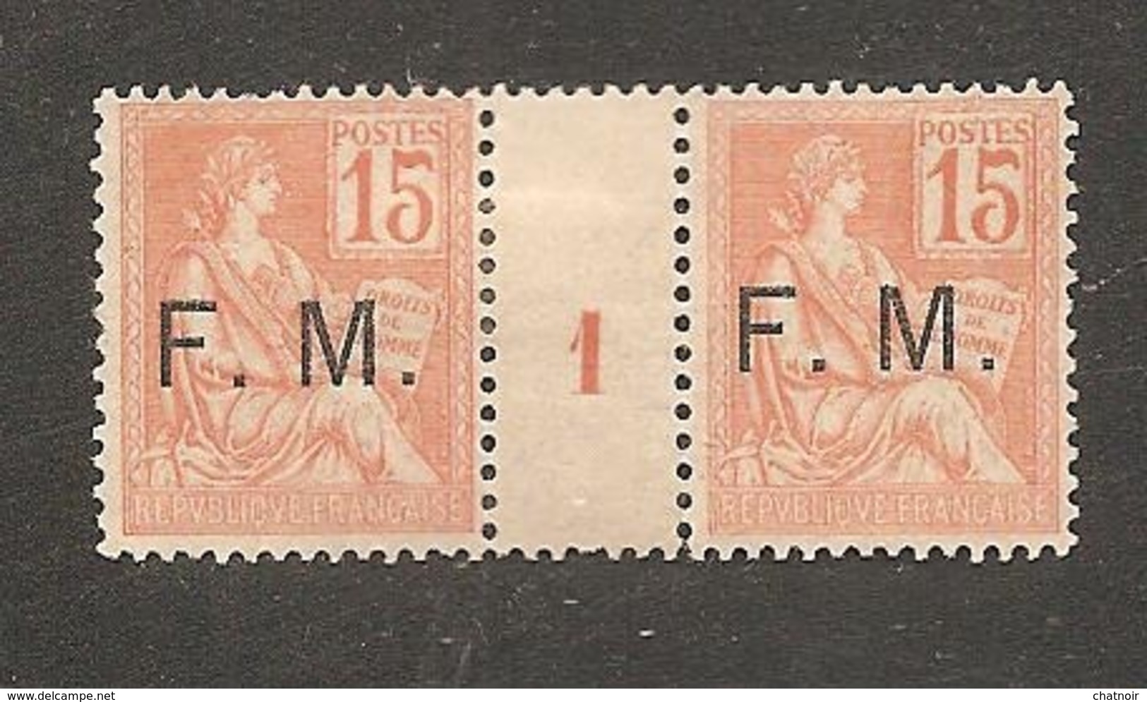 15C  MOUCHON   MILLESIME 1   Charniere - 1900-02 Mouchon