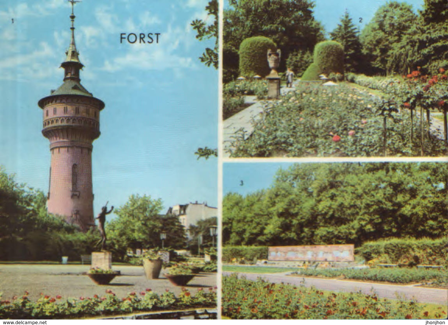 Germany - Postcard Used Written - Forst (Lausitz) - Images From The City -2/scans - Forst