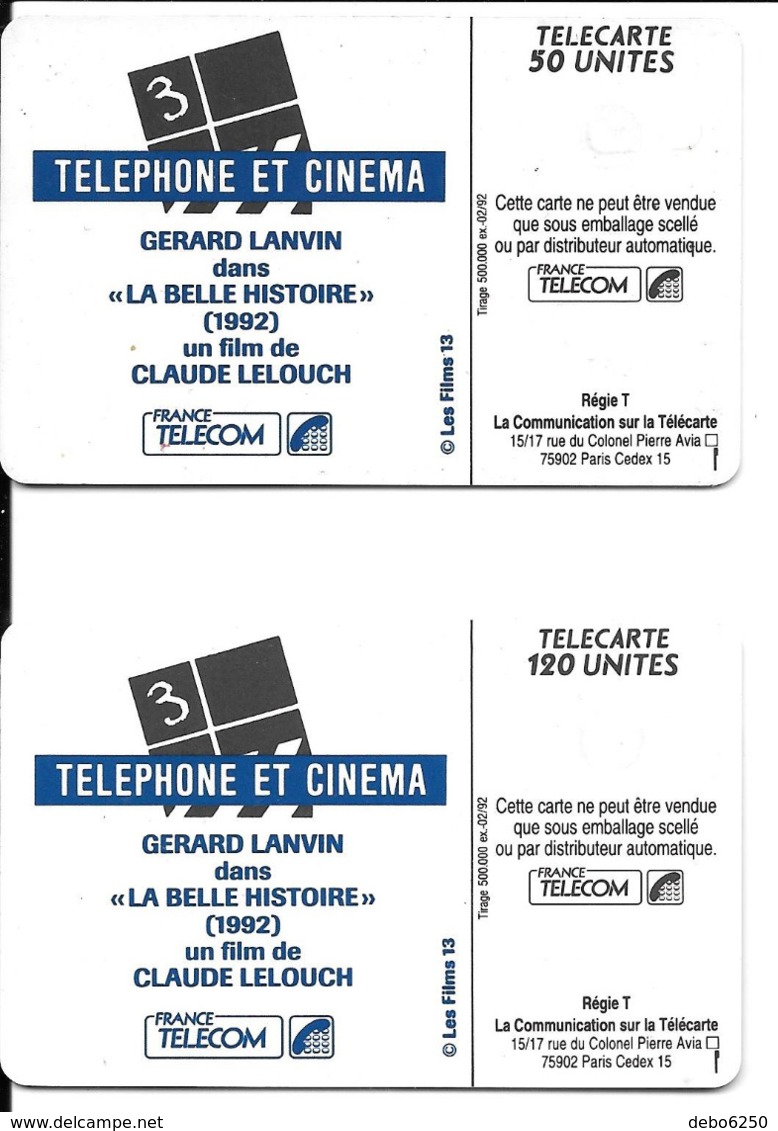 2 Télécartes Gérard LANVIN 50 Et 120 U 1992 - Sin Clasificación