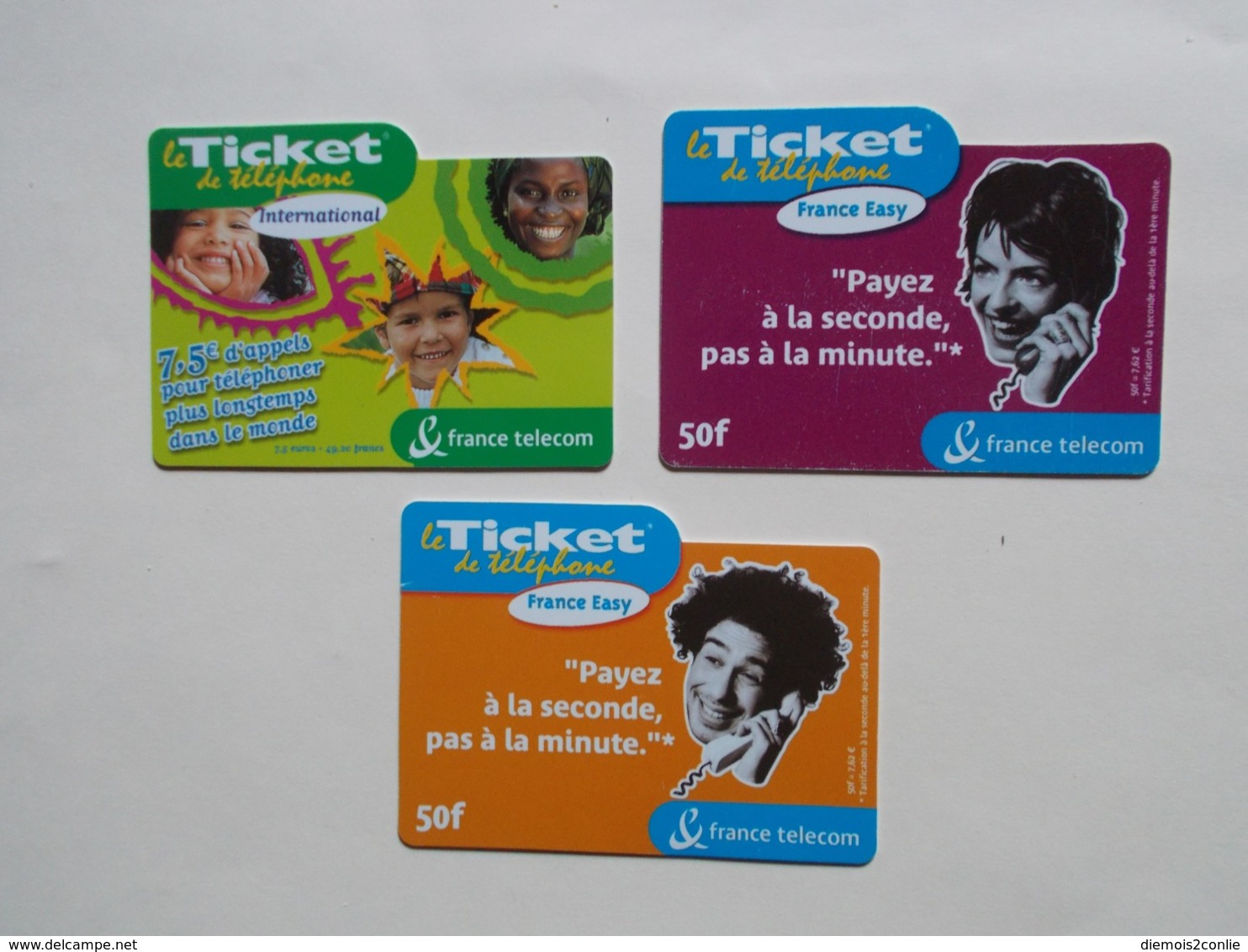 Lot 3 Tickets FRANCE TELECOM (TC 7/8) - Sonstige & Ohne Zuordnung