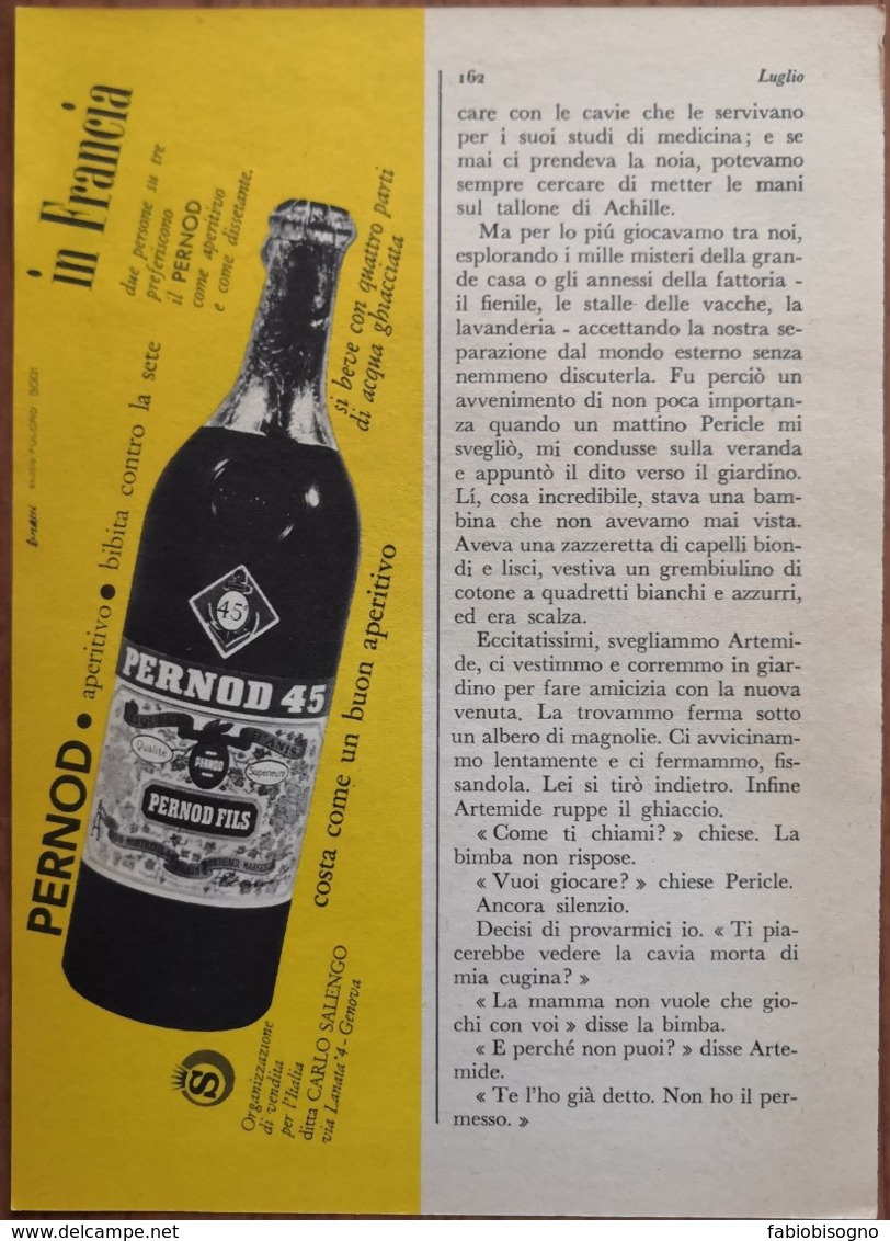 1963 - PERNOD Aperitivo  -  1 Pag. Pubblicità  Cm. 13x18 - Spiritus