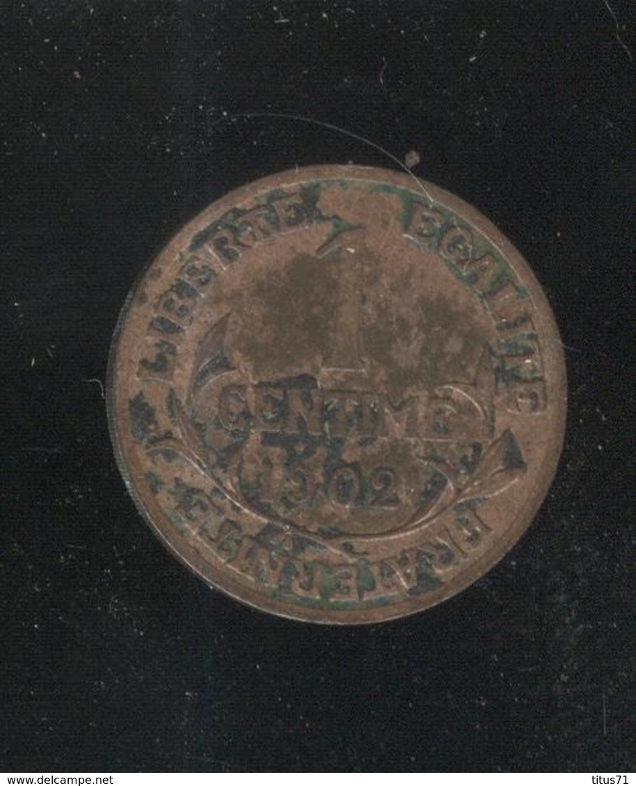 1 Centime France 1902 Dupuis - Andere & Zonder Classificatie