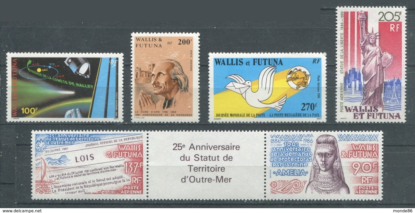 WALLIS & FUTUNA - Année Complète 1986 ** - PA Inclus - Annate Complete