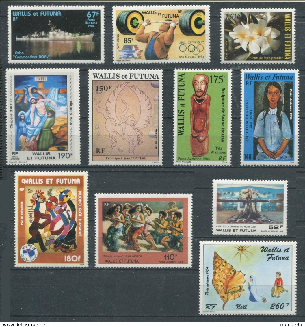 WALLIS & FUTUNA - Année Complète 1984 ** - PA Inclus - Annate Complete