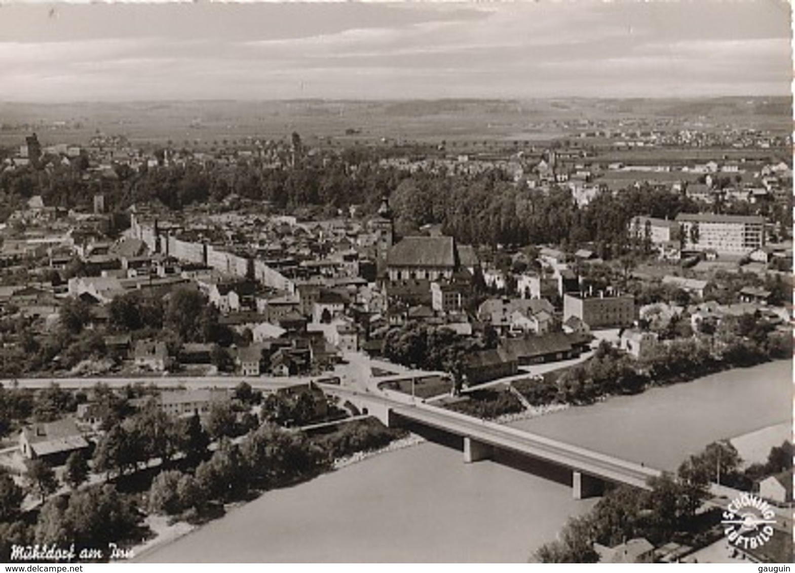 CPSM - MÜHLDORF Am Inn - Vue Aérienne De La Ville ... - Mühldorf