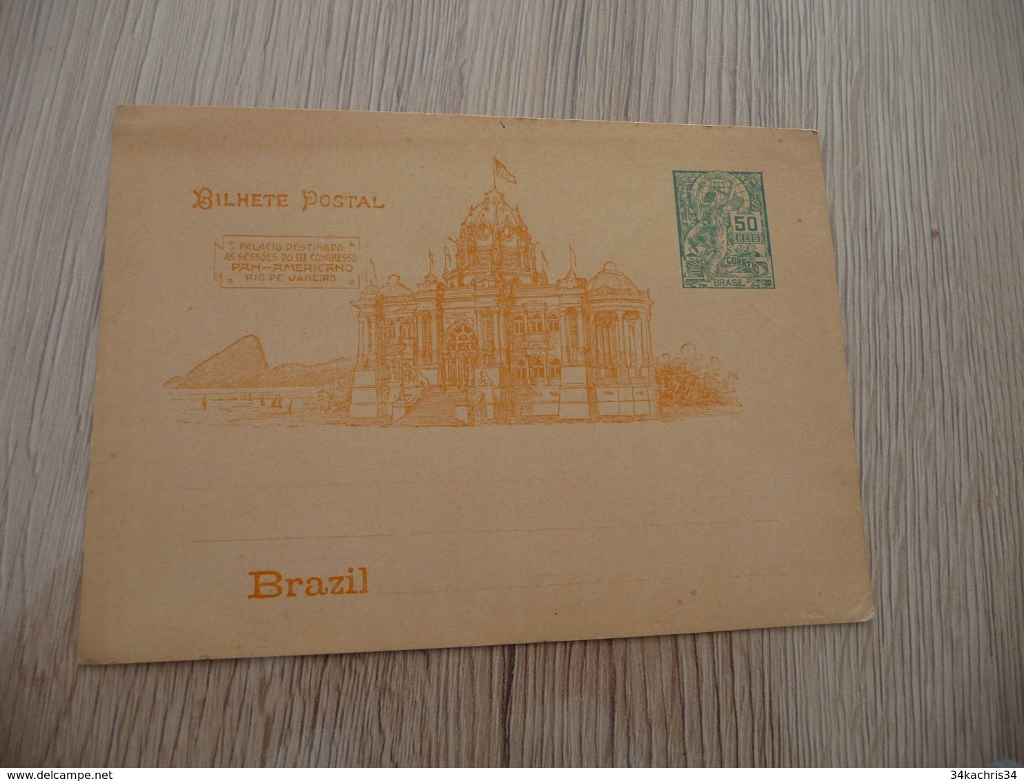 Entier Brésil Brazil   Illustrée - Cartas & Documentos