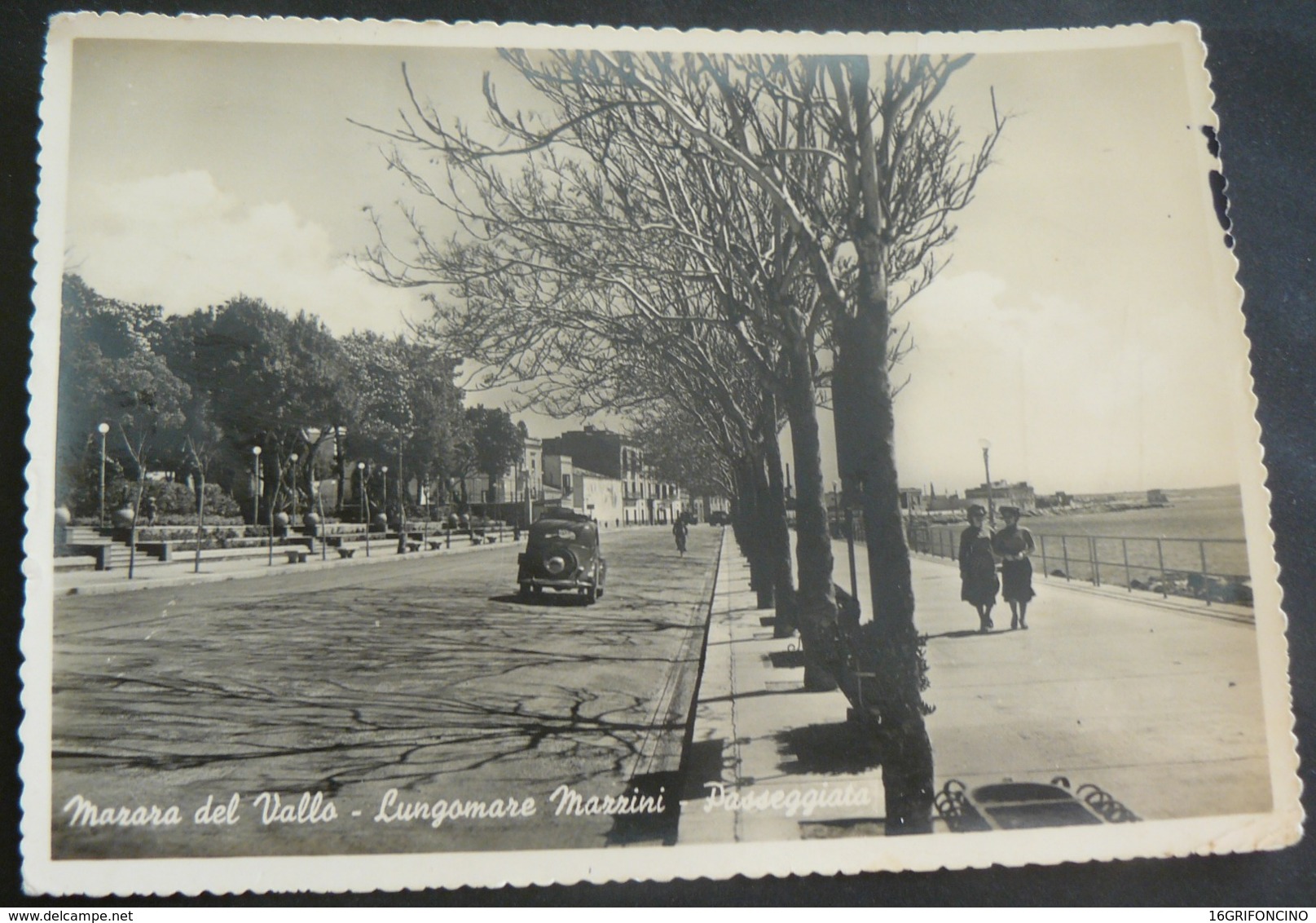 1955 _ MAZARA DEL VALLO _ LUNGOMARE MAZZINI _ ANTICA BELLISSIMA CARTOLINA VIAGGIATA - Mazara Del Vallo