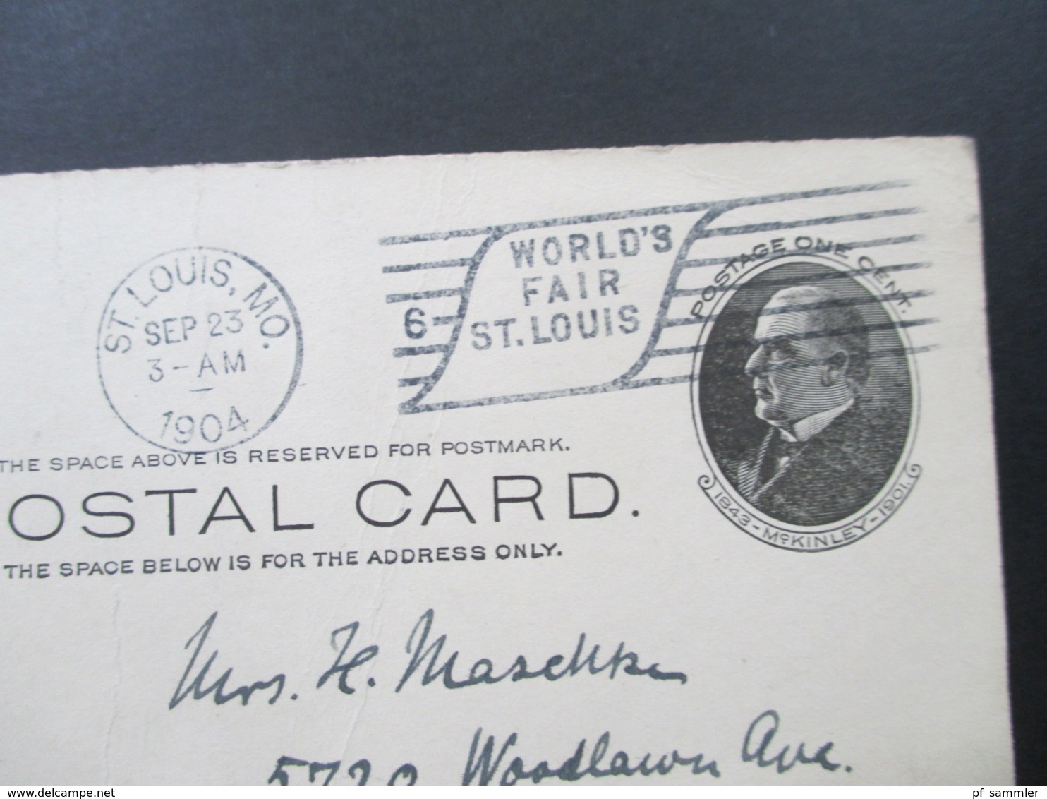 USA 1904 2 Ganzsachen Mit Stempel Chicago / St. Louis World's Fair St. Louis. Weltausstellung - Other & Unclassified