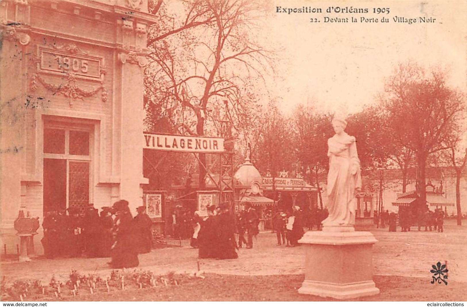 Thème  Exposition Coloniale.    Orléans 1905     Entrée Du Village Noir .(voir Scan) - Exhibitions