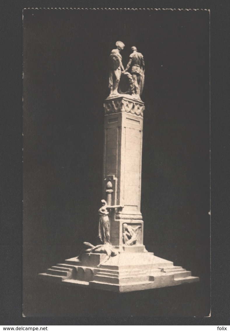 Ans - Fort De Loncin - Maquette Du Monument à ériger Aux Défenseurs Du Fort De Loncin - Carte Photo 13,9 X 8,5 Cm - Ans