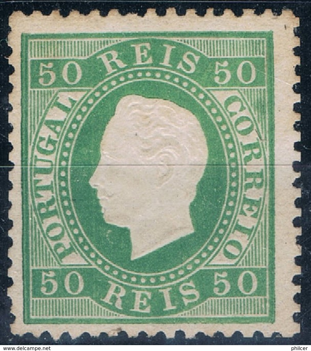 Portugal, 1870/6, # 41 Dent. 12 3/4, Tipo I, Papel Liso, MNG - Unused Stamps