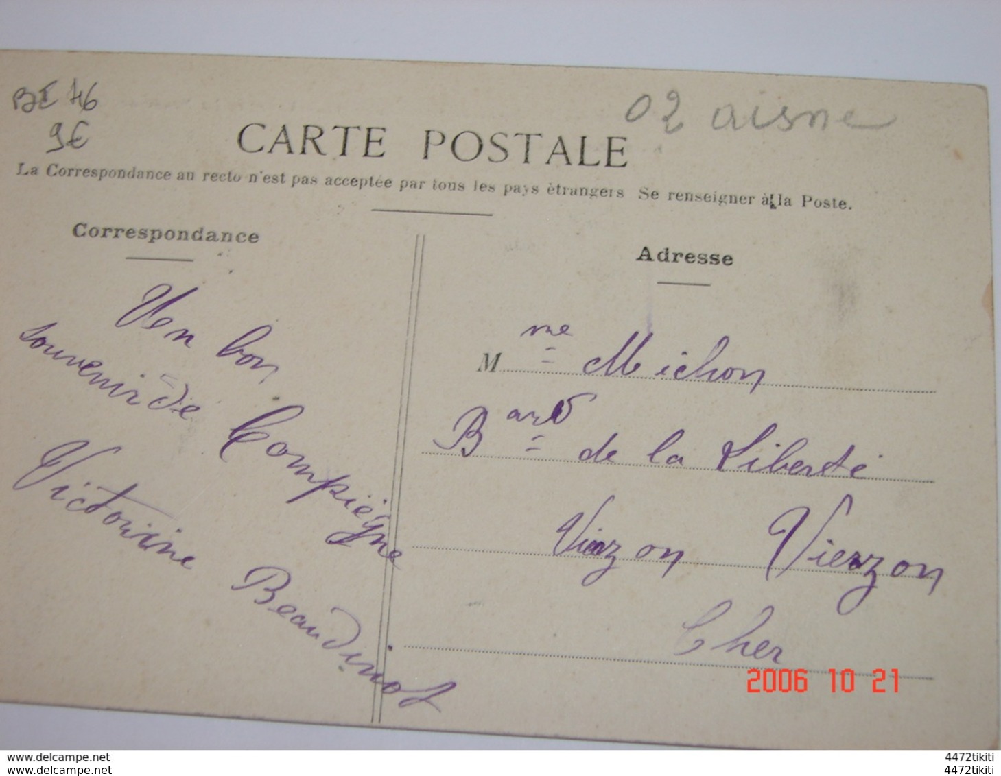 C.P.A.- Venette (60) - La Route De Clermont - Débit De Vins - Restaurant - 1916 - SUP (BI 46) - Venette