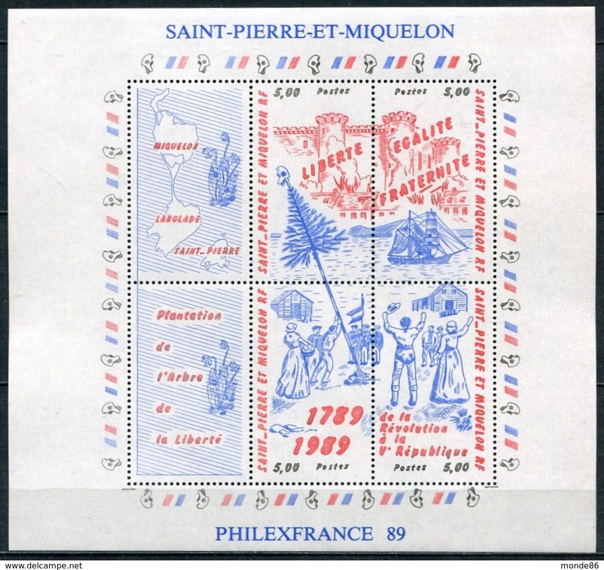 SAINT PIERRE & MIQUELON - Année Complète 1989 ** - PA & BF Inclus - Annate Complete