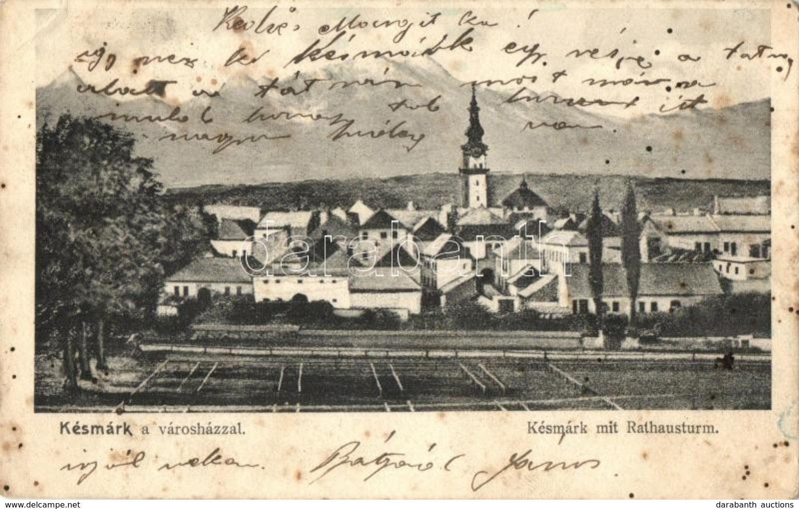 * T3 1908 Késmárk, Kezmarok; Városház / Rathaus / Town Hall (fl) - Ohne Zuordnung