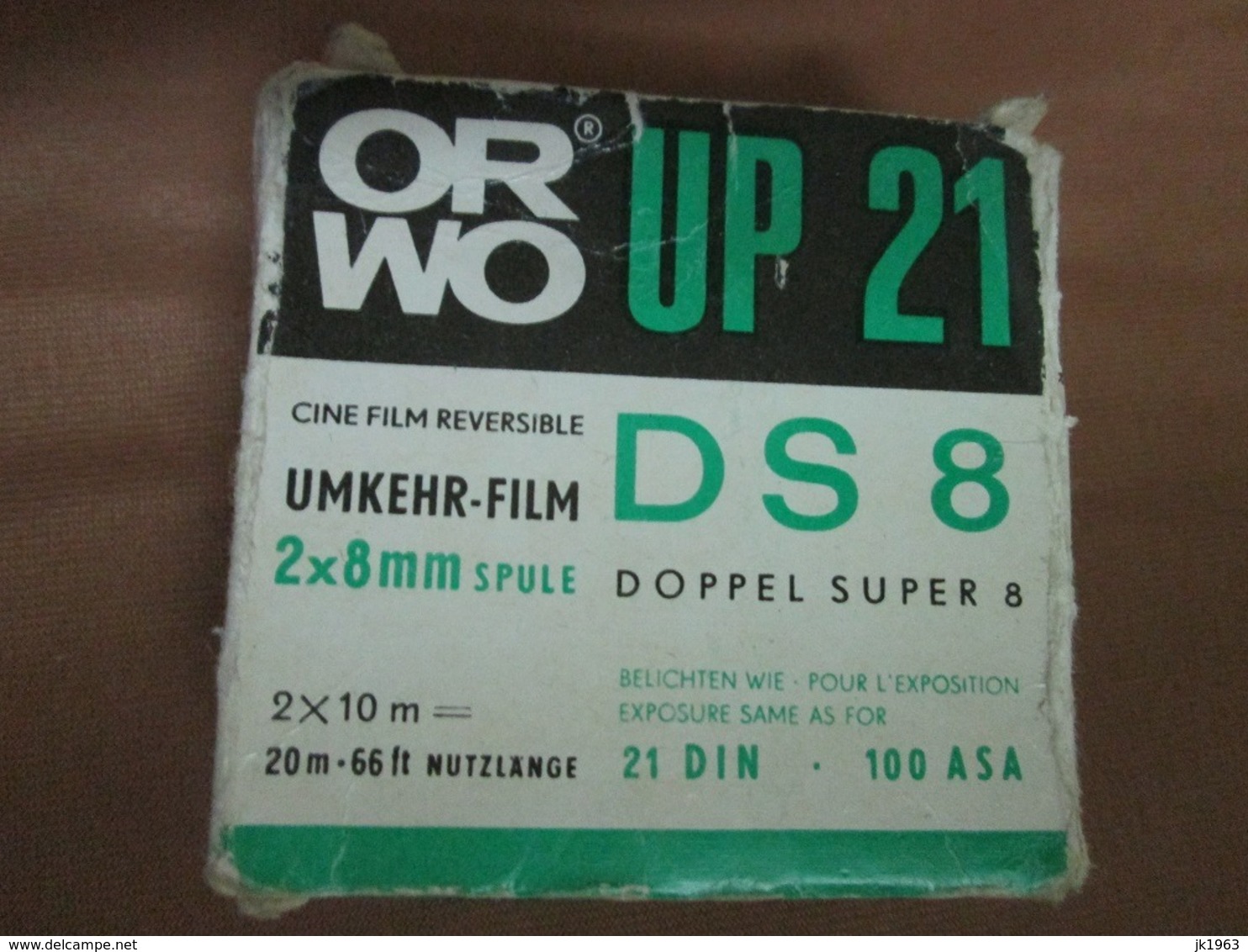 ORWO UP21 DS 8  2x8mm 20m-66ft 21DIN 100ASA UMKHER- FILM - Pellicole Cinematografiche: 35mm-16mm-9,5+8+S8mm