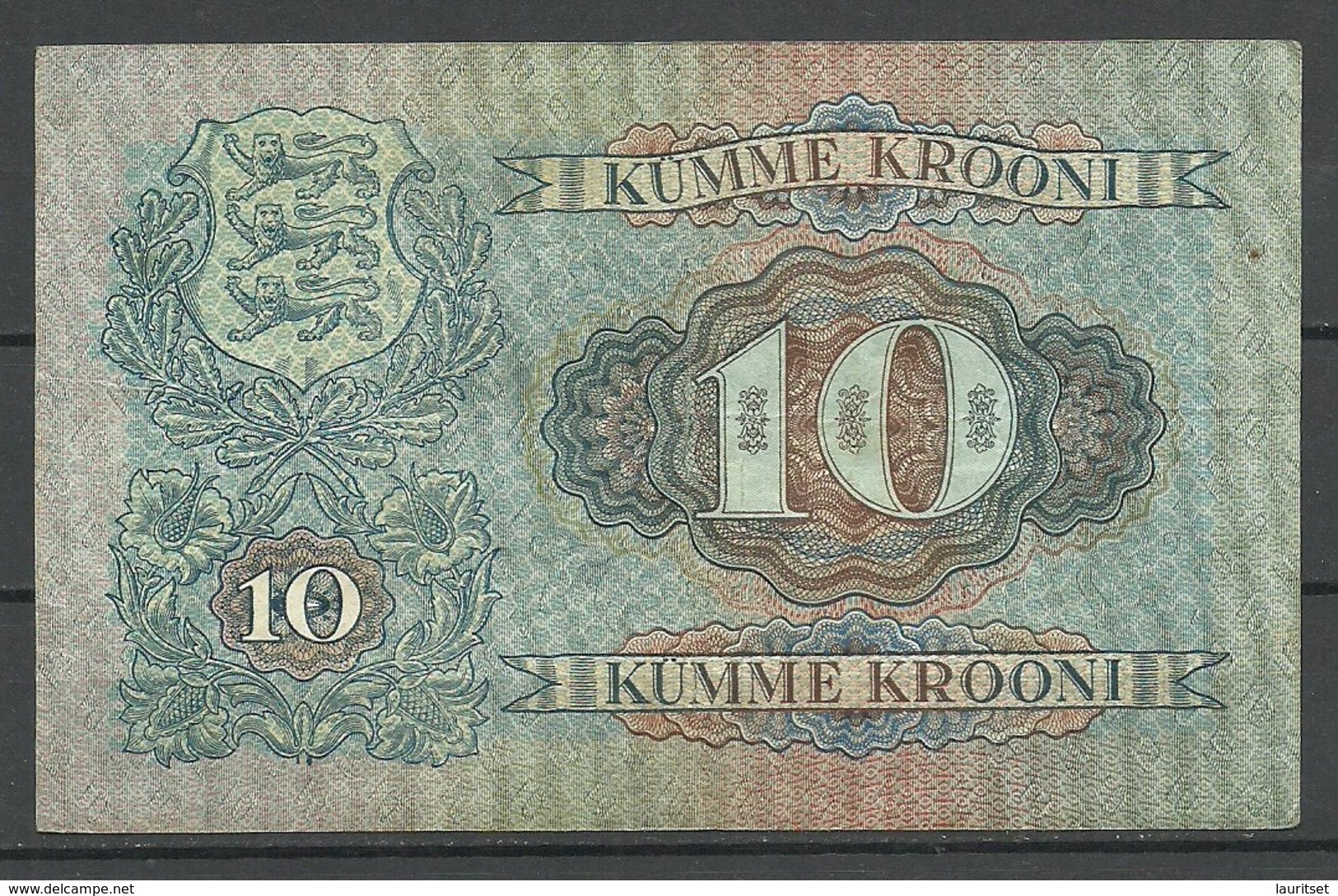 Estland Estonia 1928 Bank Note Banknote 10 Krooni 1928 - Estonie