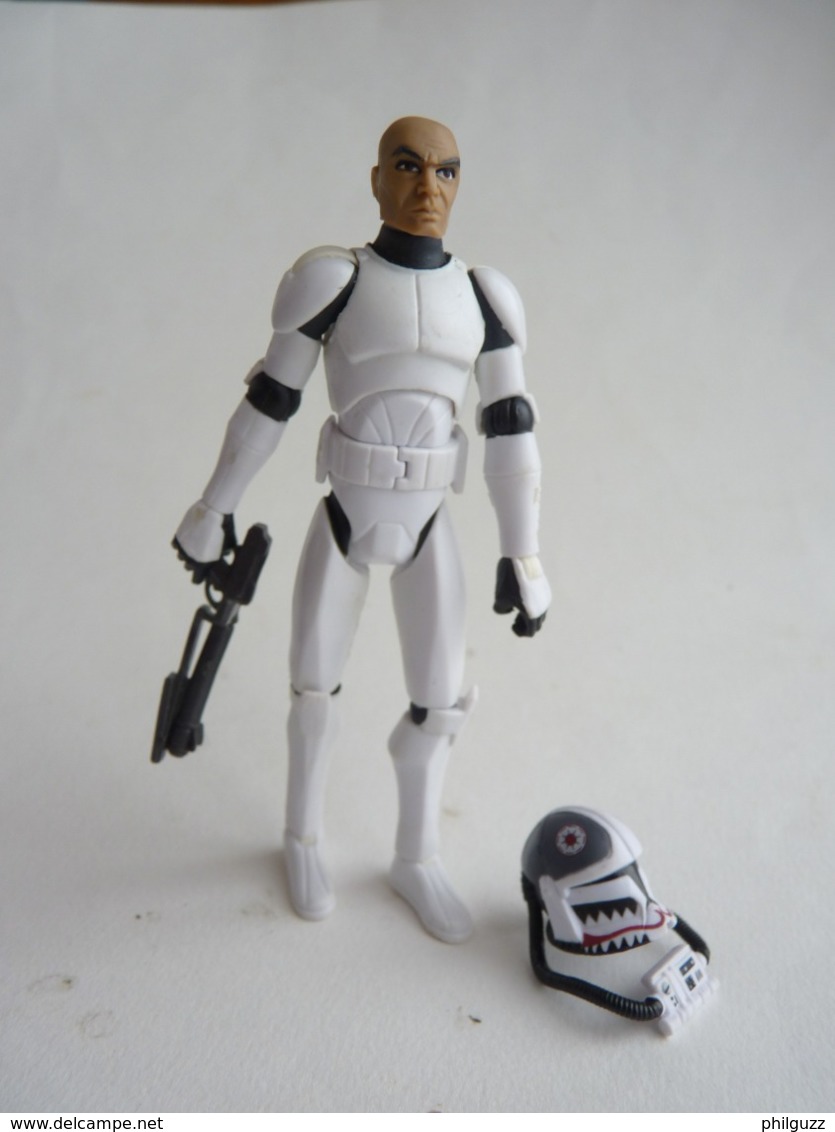 FIGURINE STAR WARS Hasbro 2008 Clone War TROOPER MATCHSTICK  SHADOW SQUAD PILOT Complet (1) - Episode II