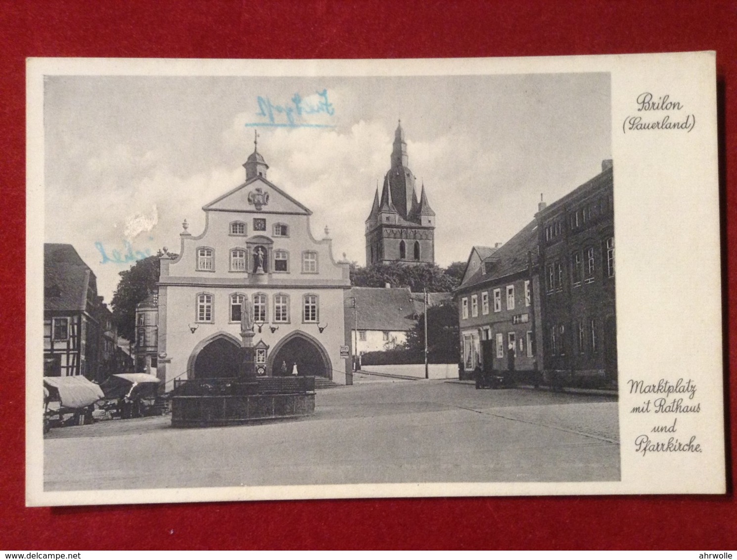 AK Brilon Sauerland Marktplatz Pfarrkirche Ca. 1930 - Brilon