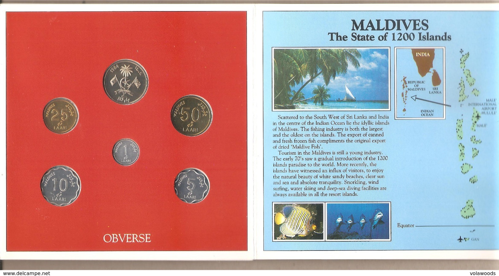 Maldive - New Coinage Uncirculated Collection Mint Set - 1984 - Maldives