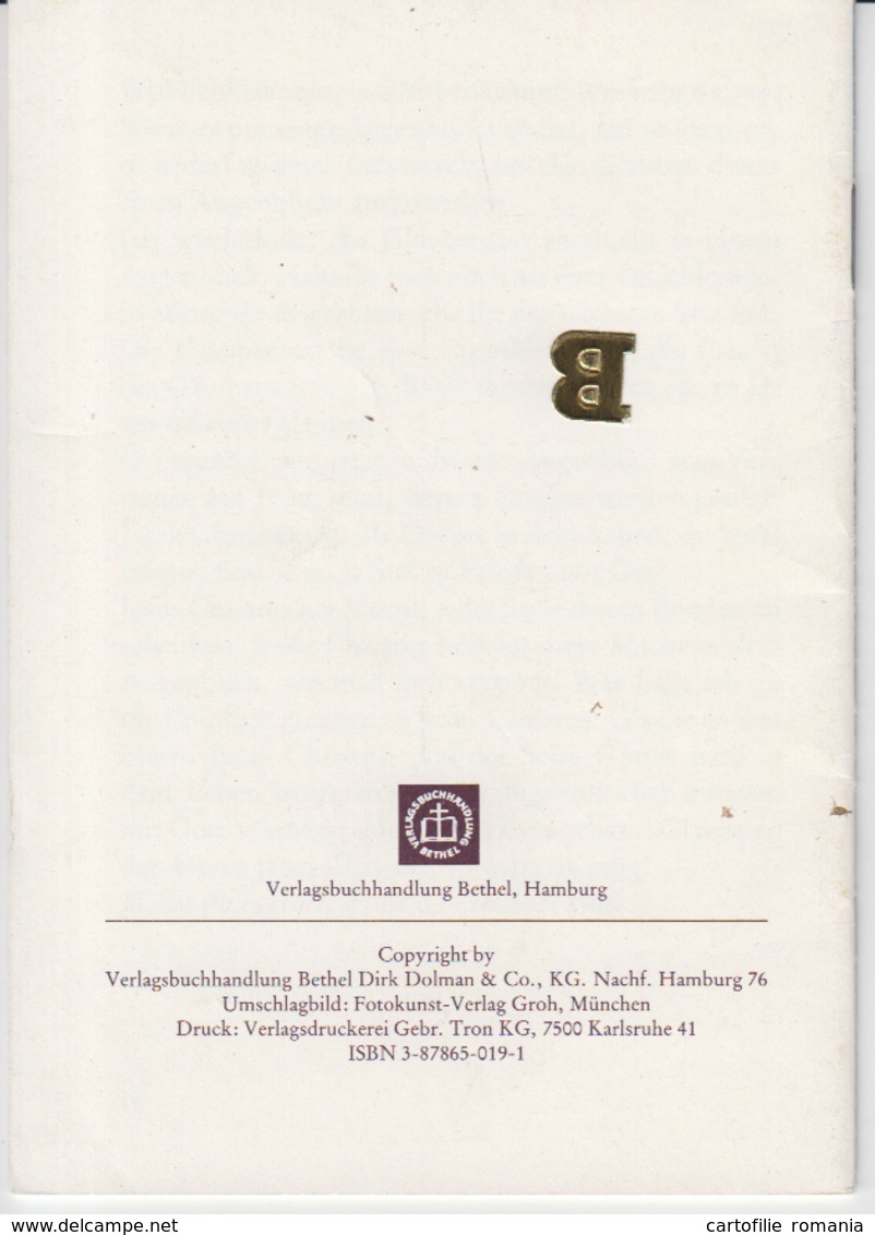 Book, Magazine - German Language - Frieden Mit Gott - Religion, Bethel Hamburg, 16 Pages, Nice Condition - Christentum
