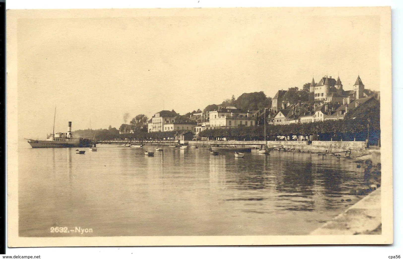 NYON 1936 - Bateau à Vapeur - Chapaliaz Fils éditeur - VENTE DIRECTE X - Nyon