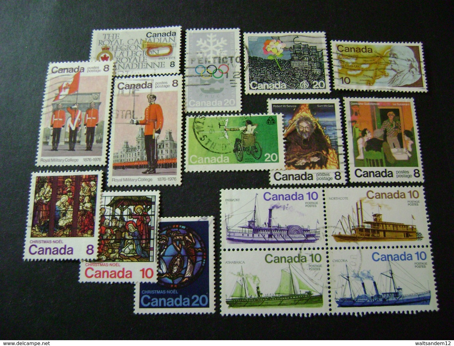 Canada 1972 To 1976 Commemorative/special Issues Complete (SG 692, 719-854) 5 Images - Used - Complete Years