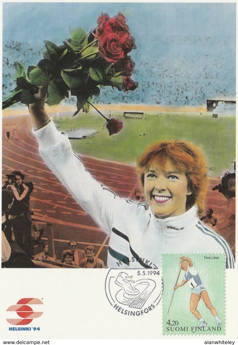 FINLAND 1994 FINLANDIA 95: European Athletics Championships: Set Of 4 Maximum Cards CANCELLED - Cartoline Maximum