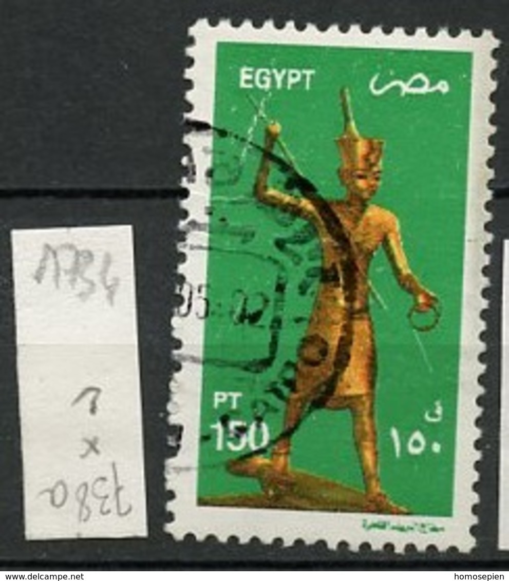 Egypte - Ägypten - Egypt 2002 Y&T N°1734 - Michel N°1035 (o) - 150p Toutankhamon - Used Stamps