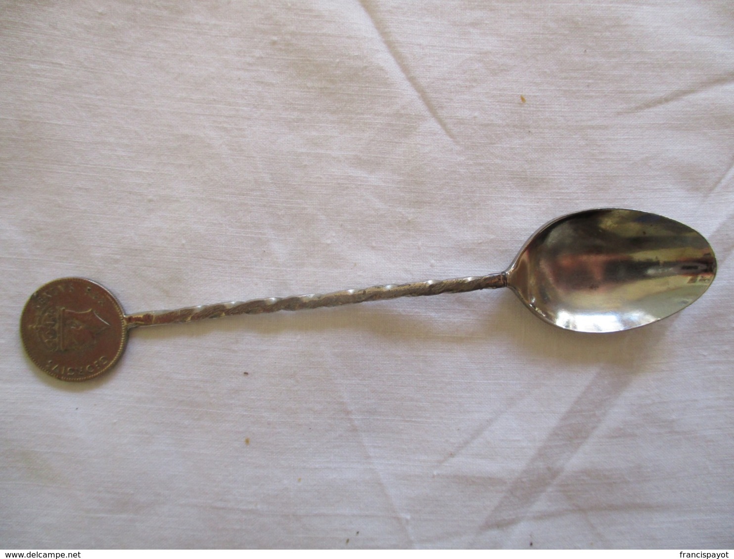 Spoon Made With A Coin Of The British East Africa - Cuillers