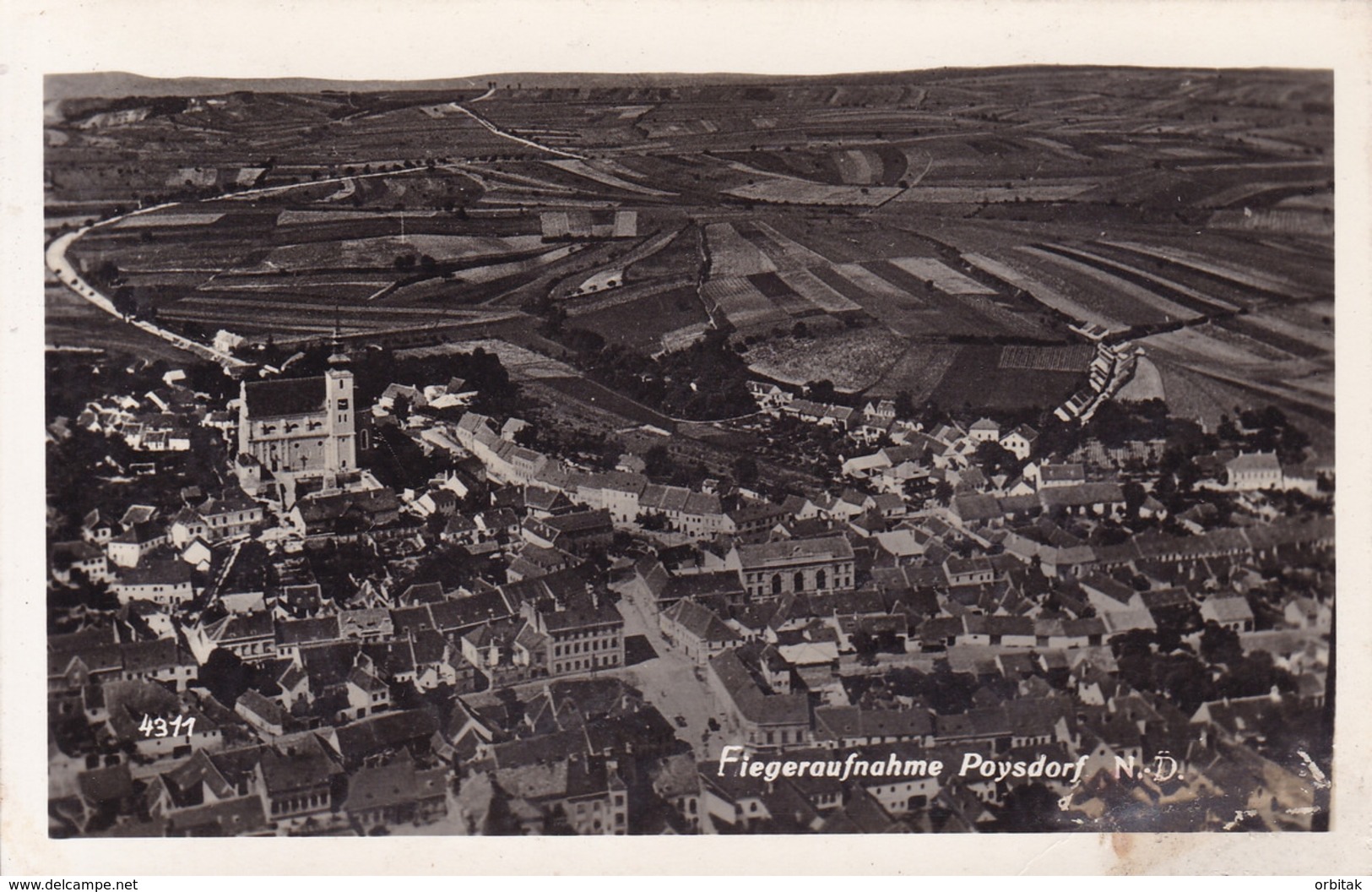 Poysdorf * Luftbild, Gesamtansicht * Österreich * AK1364 - Poysdorf