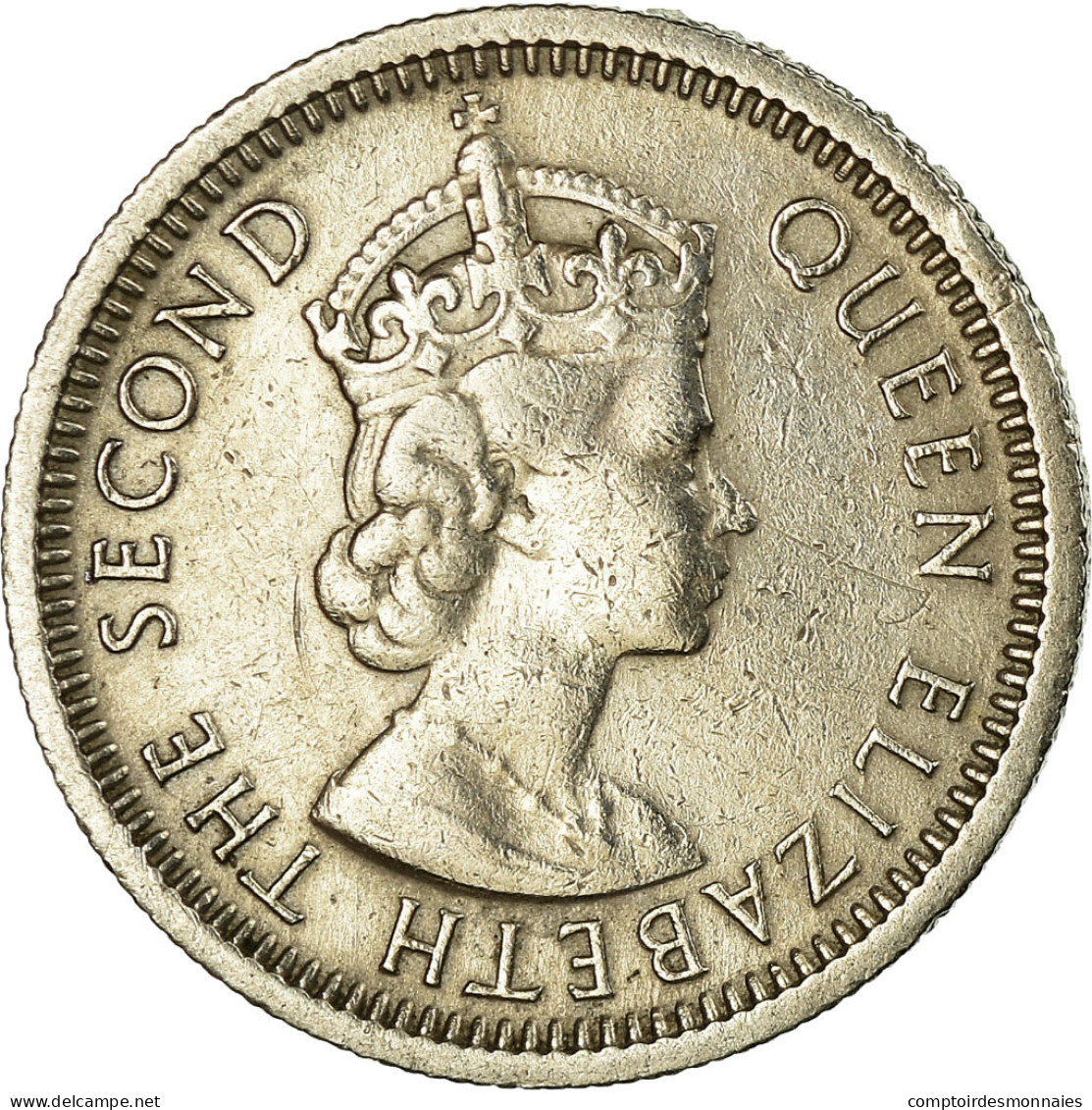 Monnaie, Etats Des Caraibes Orientales, Elizabeth II, 10 Cents, 1956, TTB - Caraibi Britannici (Territori)