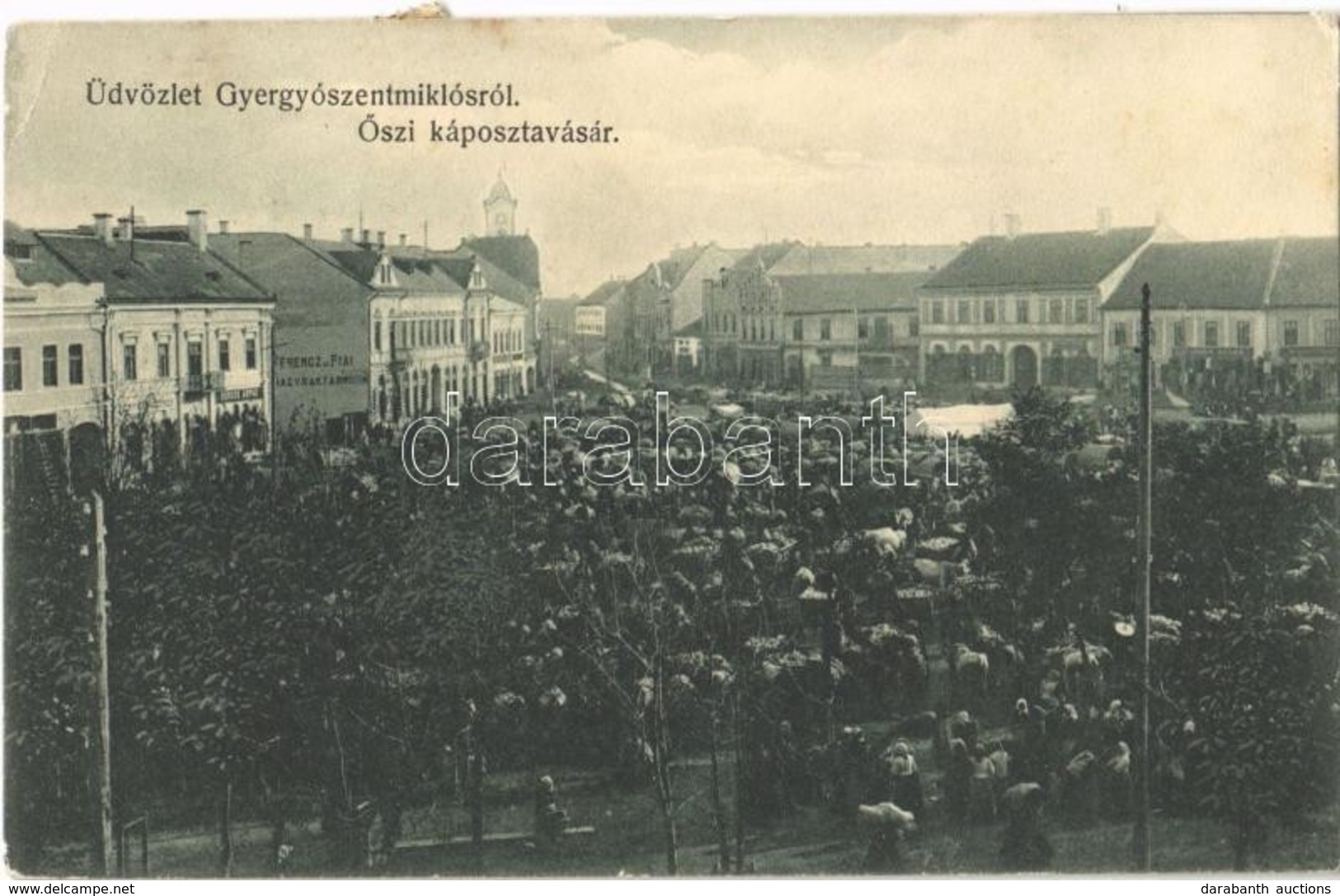 T2/T3 Gyergyószentmiklós, Gheorgheni; Őszi Káposztavásár. Burján és Székely Kiadása / Autumn Cabbage Market - Sin Clasificación