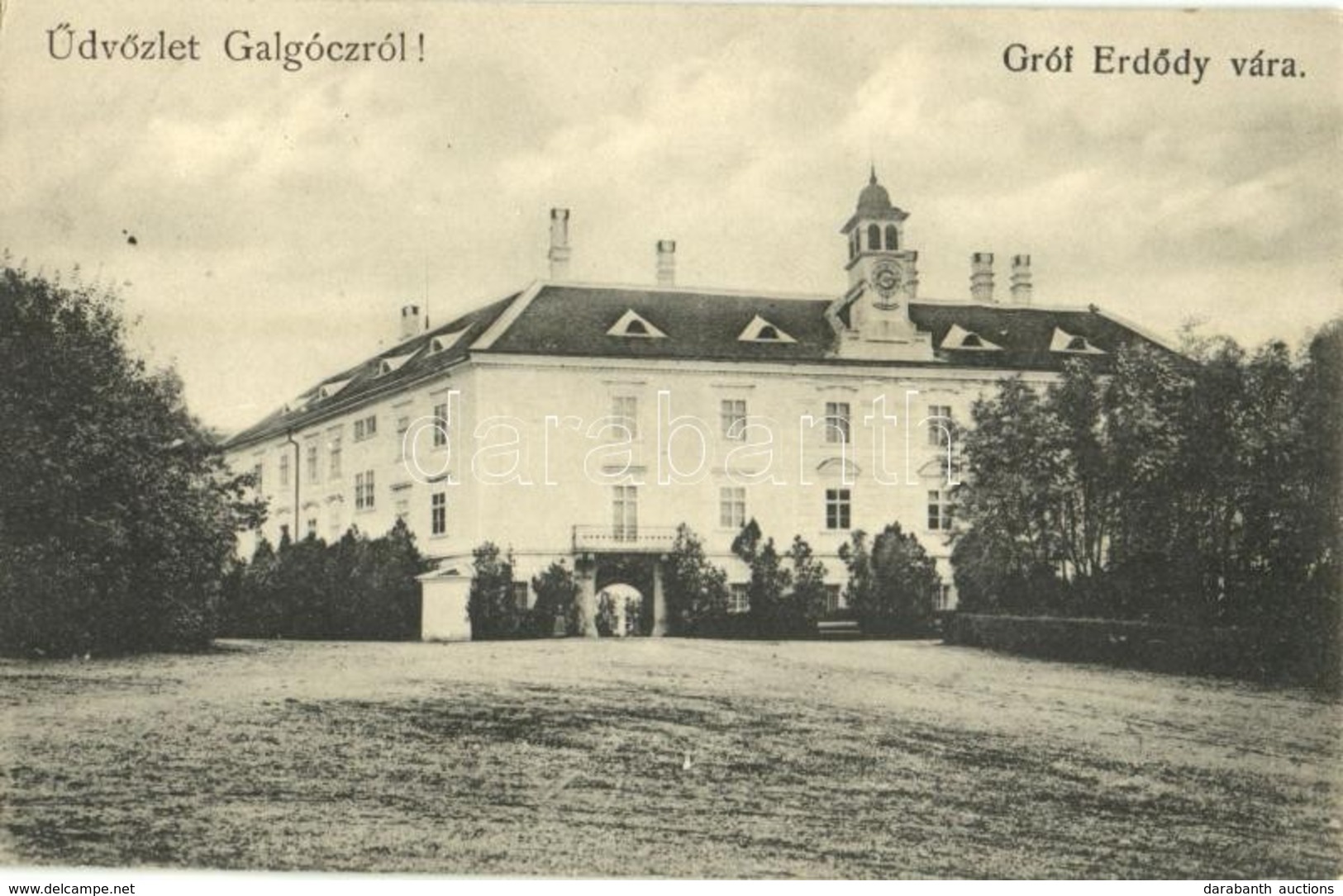 T2/T3 1907 Galgóc, Hlohovec; Gróf Erdődy Vára. Brody Simon Kiadása / Castle - Ohne Zuordnung