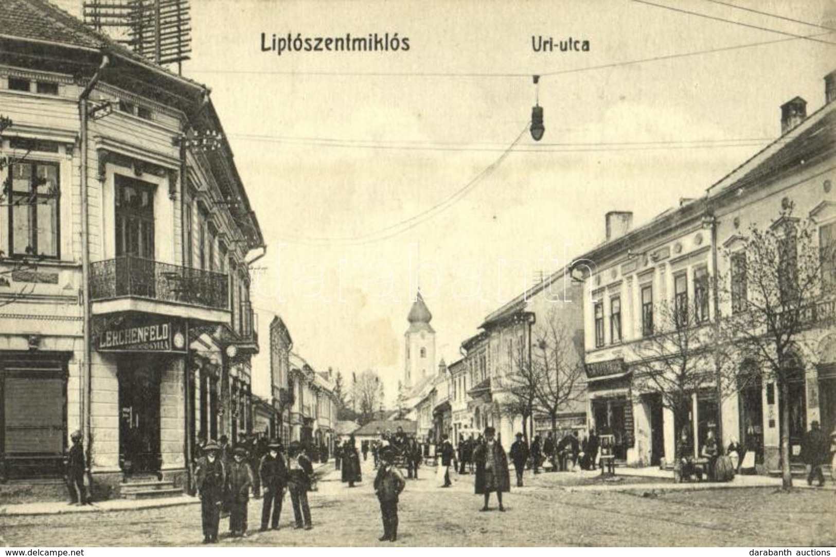 * T2 1911 Liptószentmiklós, Liptovsky Mikulás; Úri Utca, Lerchenfeld Gyula és Haas üzlete. W.L. Bp. 2514. Maczner Ignácz - Ohne Zuordnung