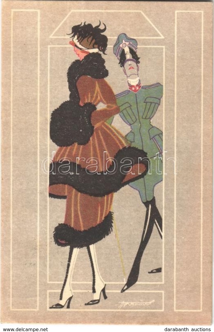 T2 Italija / Italy. Croatian Art Nouveau Litho Postcard. Caklovic S. III-10. S: Ivo Tijardovic - Ohne Zuordnung