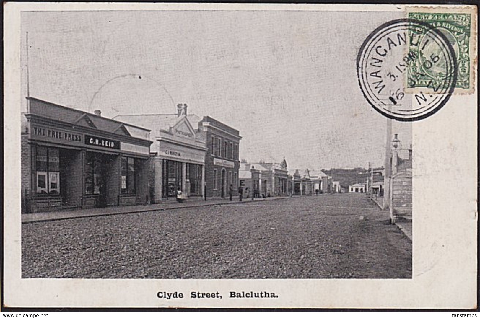 1905 TPO NEW PLYMOUTH CLYDE ST BALCLUTHA - Cartas & Documentos