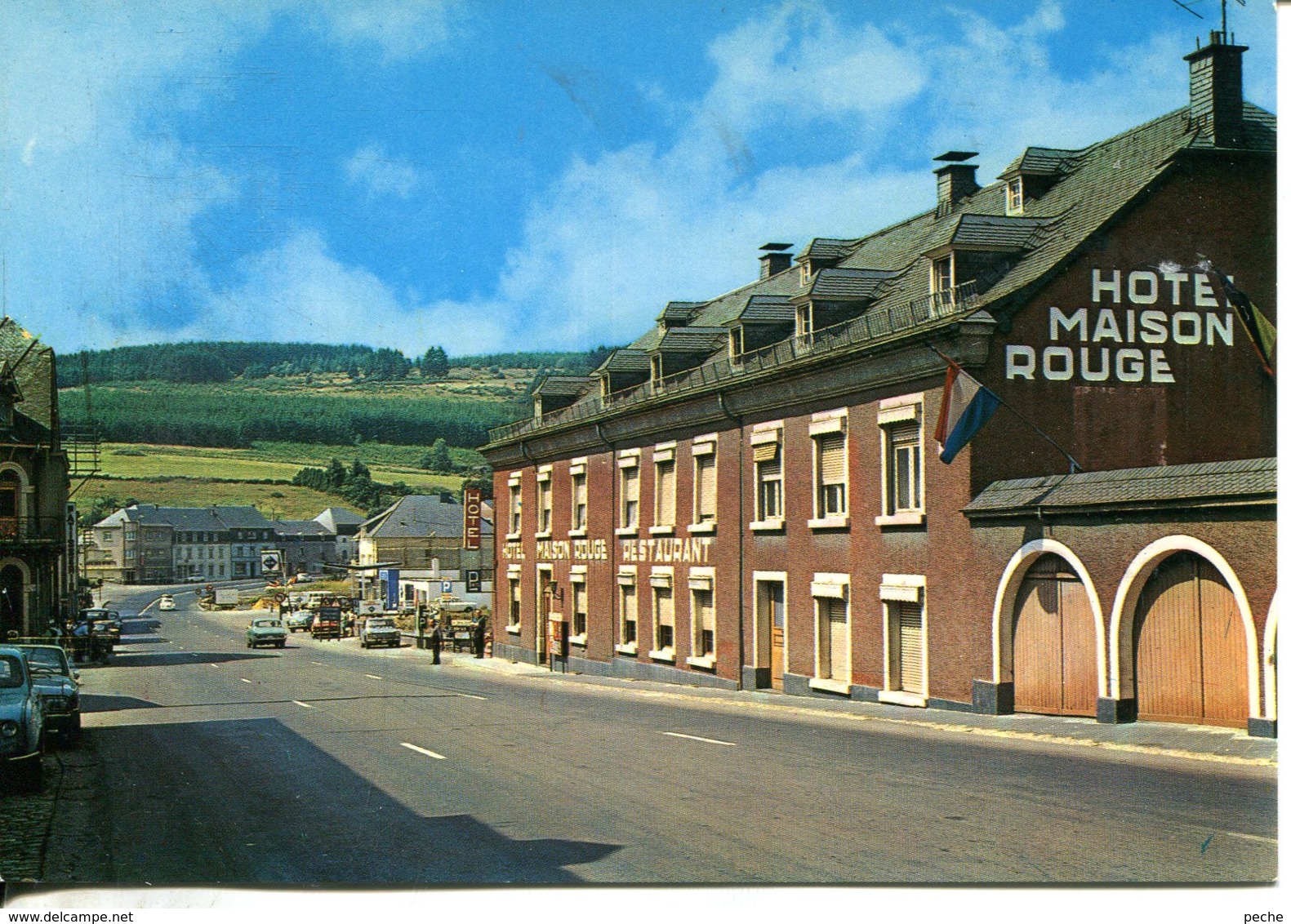 N°77490 GF -cpsm Martelange -hôtel De La Maison Rouge- - Martelange