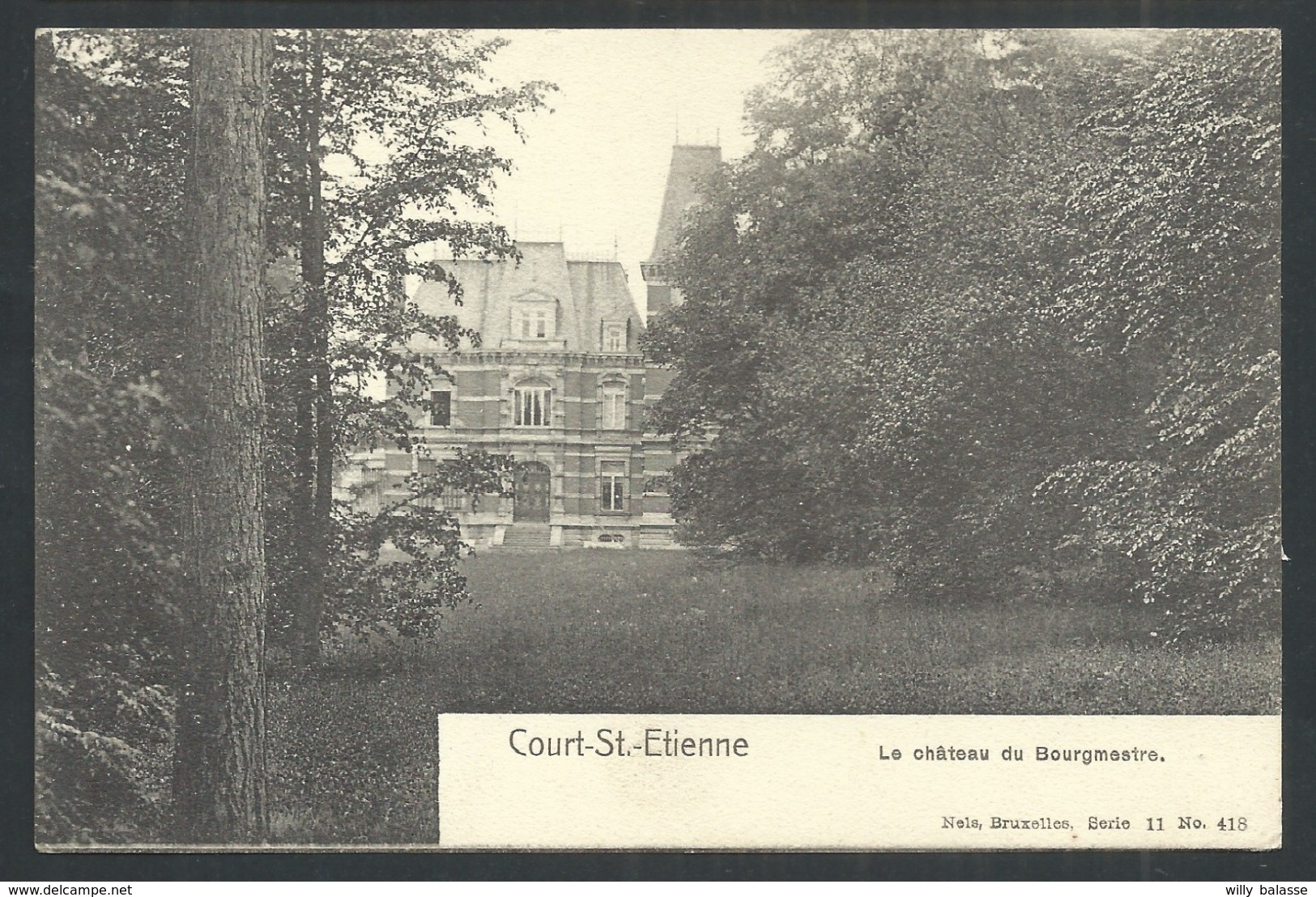 1.1 // CPA - COURT SAINT ETIENNE - Le Château Du Bourgmestre - Nels Série 11 N° 418  // - Court-Saint-Etienne