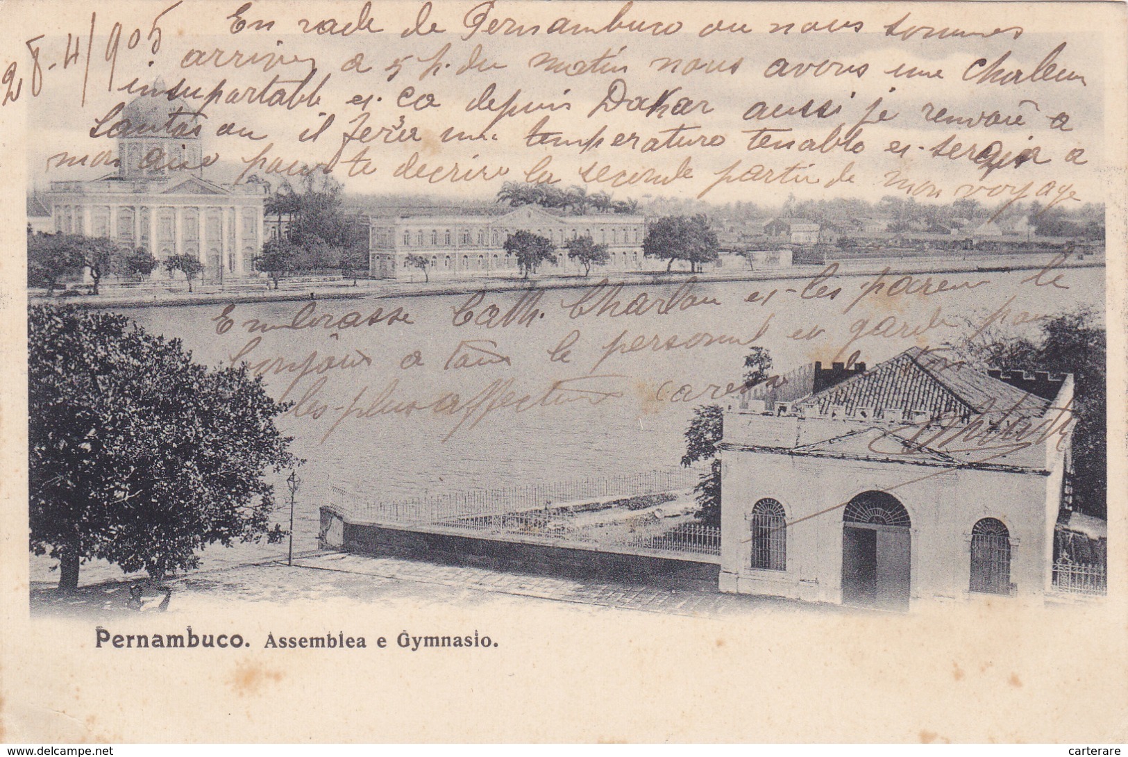 Brésil,brasil,RECIFE,PERNAMBOUC,PERNAMBUCO,1905,TAMPON RARE - Recife