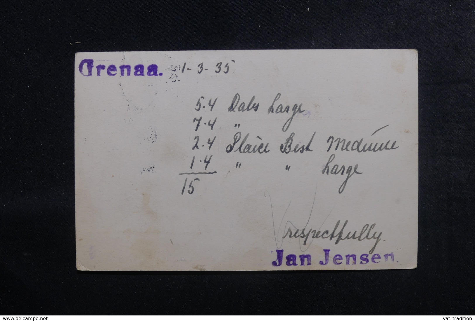 DANEMARK - Entier Postal + Compléments De Grenaa En 1935 - L 44574 - Entiers Postaux