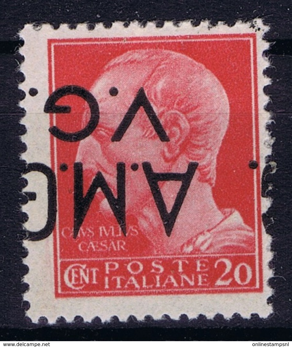 Italy:   AMG-VG  Sa 4 D Soprastampa Capovolta  MH/* Flz/ Charniere Inverted Overprint Signiert /signed/ Signé - Ungebraucht