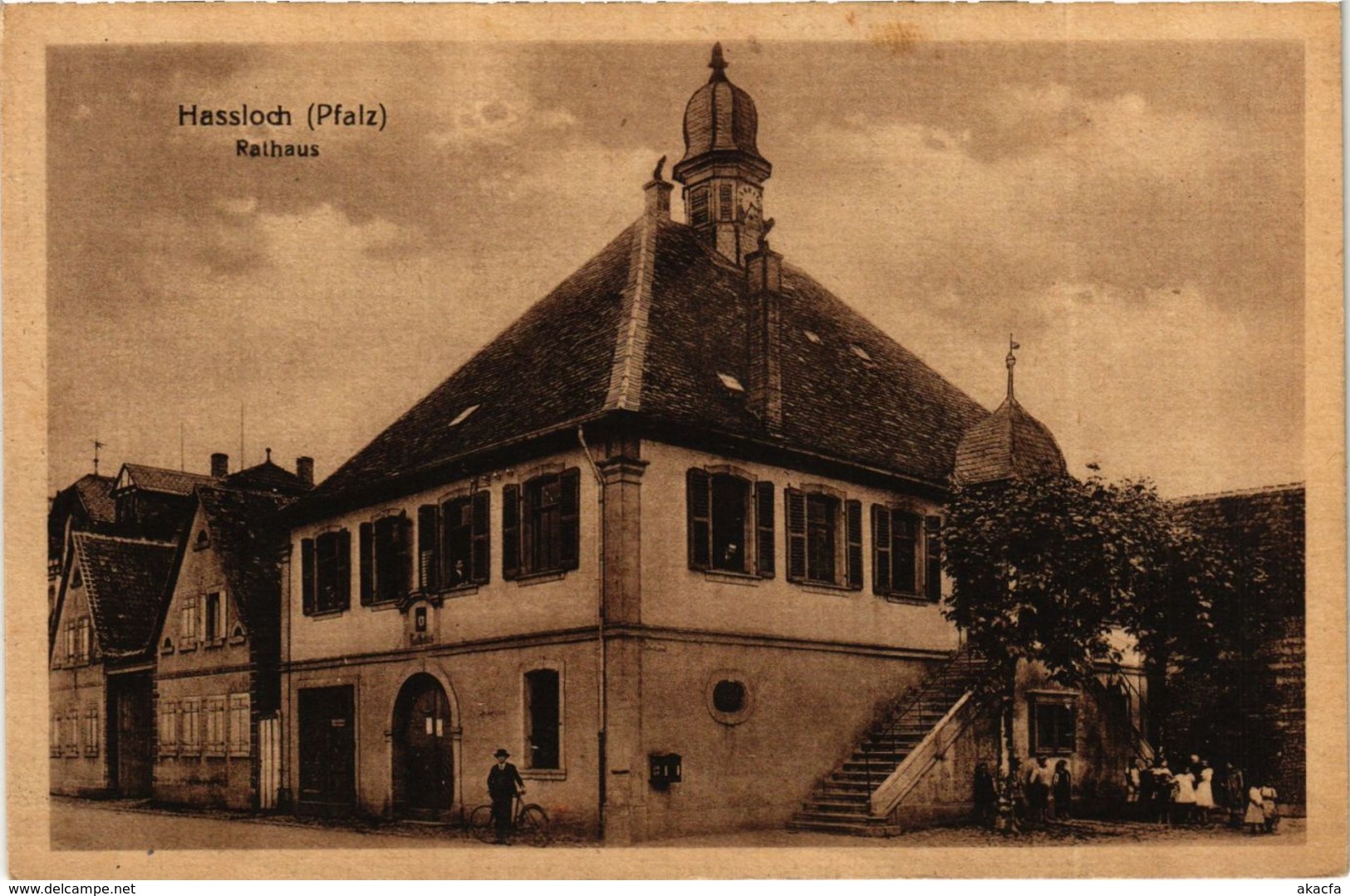 CPA AK Hassloch Rathaus GERMANY (898762) - Hassloch