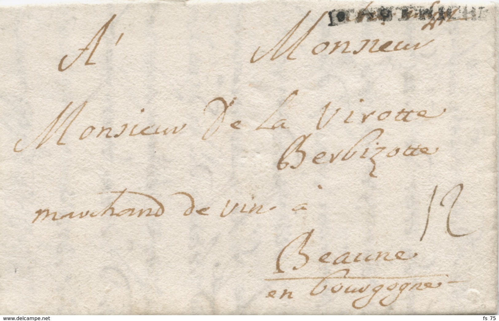 ALLEMAGNE - D'AUTRICHE SUR LETTRE AVEC TEXTE DE MUNICH POUR LA FRANCE, 1740 - Prephilately