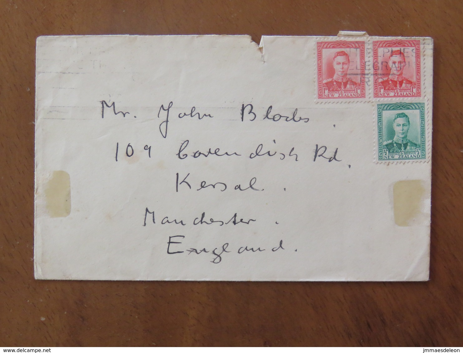 New Zealand 1947 Cover To England - King - Covers & Documents